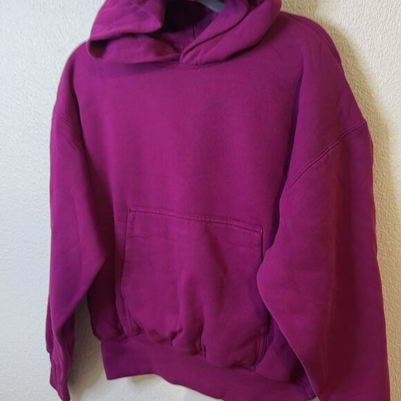 NWOT-Gap x Kanye West- YZY-double layer perfect hoodie- purple/pink-Size small - Picture 3 of 7